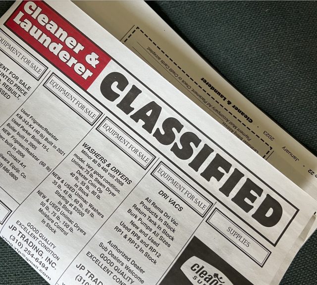 Cleaner & Launderer Classifieds January 2023